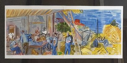 null DUFY Raoul (1877-1953) 

The harvesters 

lithograph signed at the bottom center...