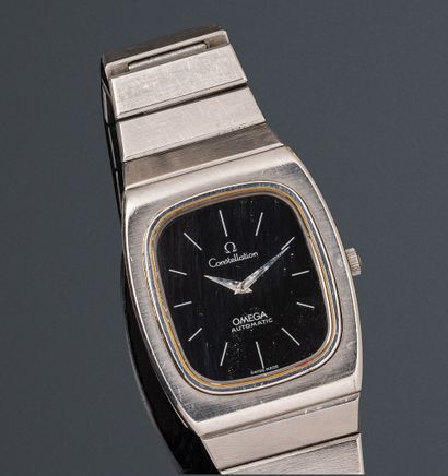 null OMEGA 

Constellation 

Montre bracelet en acier. Boîtier stylisé, fond fermeture...