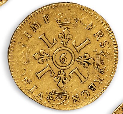 null LOUIS XIV (1643 - 1715)

Louis d'or aux 4L, 1694 Rennes, réformé. 

Dup. : 1440...