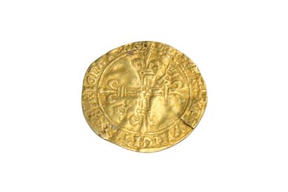 null FRANÇOIS 1er (1515-1547) 
Ecu d'or non saté au soleil du dauphiné. Rose : Grenoble?...