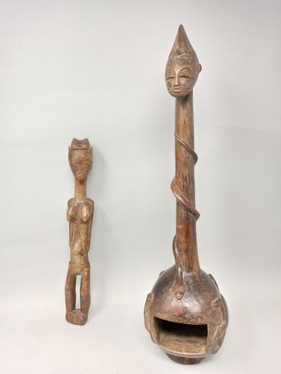 null SENOUFO, Côte d'Ivoire

Lot de deux objets SENOUFO, Côte d'Ivoire:

- Une statuette,...