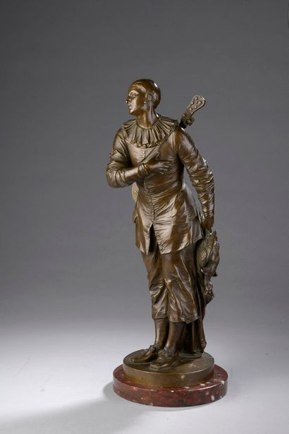 null CARLIER Émile, 1849-1927

Pierrot

bronze à patine brune sur socle en marbre...