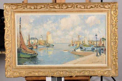 null LECOMTE Paul Émile, 1877-1950

Le port de l’île d’Yeu

huile sur toile, signée...