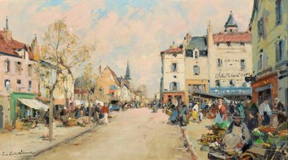 null LECOMTE Paul Émile, 1877-1950

Rue animée un jour de marché

huile sur toile...