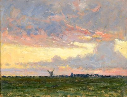 null TKATCHENKO Michaïl, 1860-1919

Paysage au moulin, effet du soir

huile sur carton,...