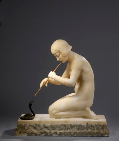 null PUGI Guglielmo, c.1850-1915

Charmeuse de serpent

sculpture en albâtre, serpent...