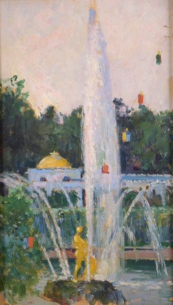 null TKATCHENKO Michaïl, 1860-1919

Fontaines dans un parc

huile sur panneau recto-verso,...