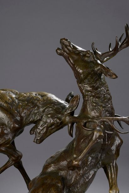 null CARTIER Thomas, 1879-1943

Combat de cerfs

groupe en bronze à patine brune...