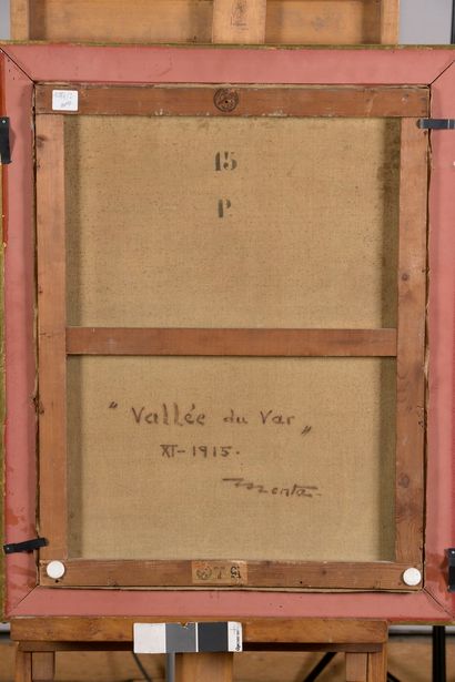 null MENTA Édouard John, 1858-1915

Jeune berger devant la vallée du Var, XI-1915

huile...