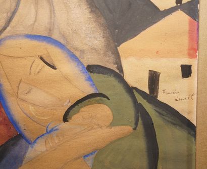 null SMITH Francis, 1881-1961

Trois femmes dans un paysage cubisant

aquarelle et...