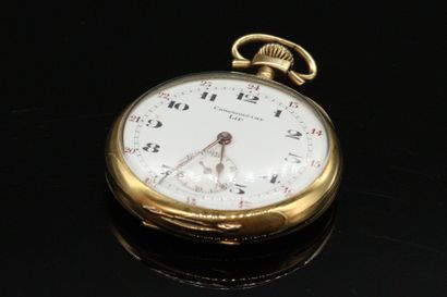 null LIP

Chronometer 

Pocket watch in 18k (750) gold. Round case on hinge, bowl...