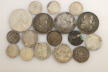 null FRANCE 

Lot of 27 Royal coins, mainly in silver 

Charles the Bald: denarius...