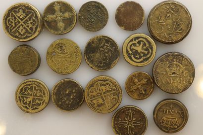 null MONEY WEIGHTS

Lot of 41 bronze money weights

Spain, France, Italy, Netherlands....
