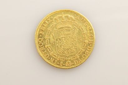 null CHILE - Charles IV 

8 escudos gold 1792 Santiago

Fried : 10

Shock on the...