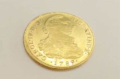 null PERU - Charles IV 

8 escudos gold 1789 Lima

Fried : 36

TTB to SUP