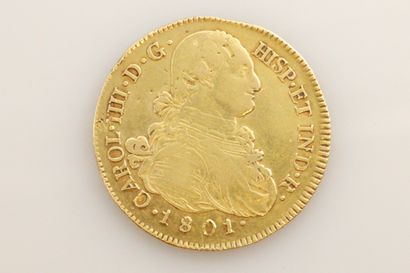 null COLUMBIA - Charles IV 

8 escudos gold 1801 Popayan

Fried : 52

Shock on the...