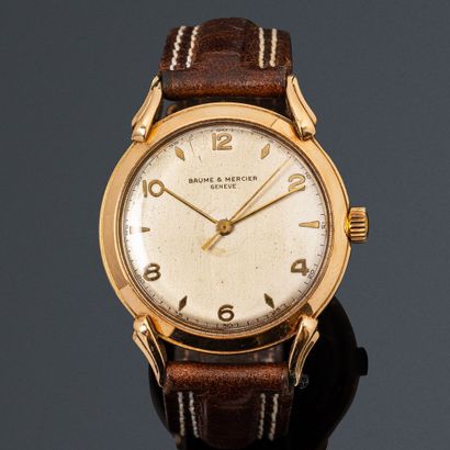 null BAUME & MERCIER

Bracelet watch in 18k (750) gold. Round case, screwed back....