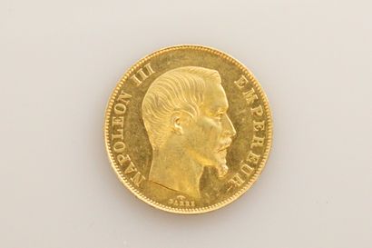 null MONNAIE FRANCAISE

NAPOLEON III

50 francs or tête nue 1857 Paris

Le Franc...