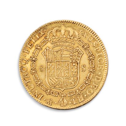 null MEXIQUE - Charles IV 

8 escudos or 1807 Mexico

Fried : 43

Petit choc sur...