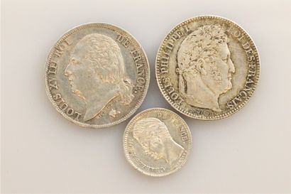 null FRANCE 

Lot of 12 silver divisionals from Napoleon I to the Third Republic

2...