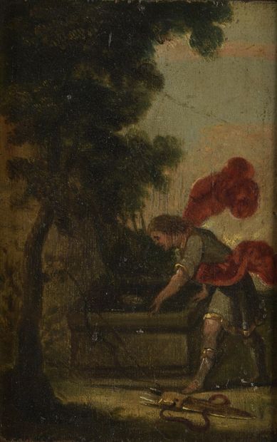 null FRENCH SCHOOL First half of the 17th century

	

Narcissus at the fountain

Oil...