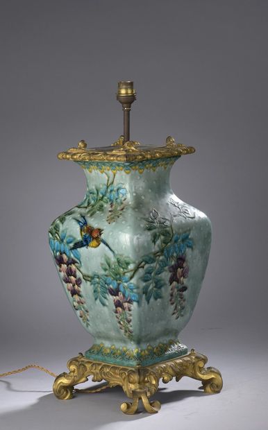 null Émile DIFFLOTH (1856 - 1933) & Félix-Optat MILET (1838 - 1911)

Ceramic vase,...