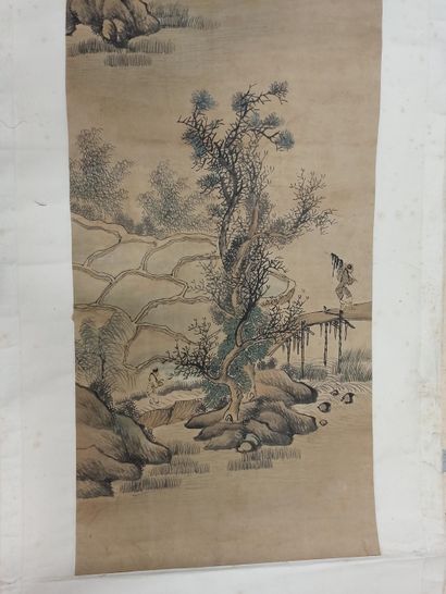 null CHINA - 20th century

Set of two paintings, ink and colors on paper, representing...