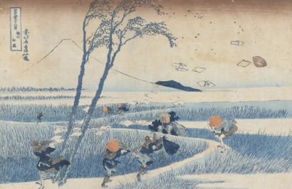 Katsushika Hokusai ( 1760 -1849)

Oban yoko-e...