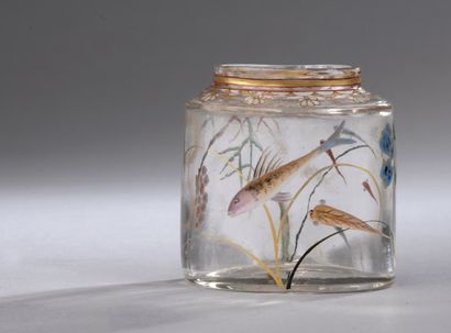 Emile GALLE (1846 - 1904) 

Brush pot with...