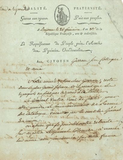 null Marc-Antoine BAUDOT (1763-1837) conventionnel (Saône-et-Loire), Montagnard,...