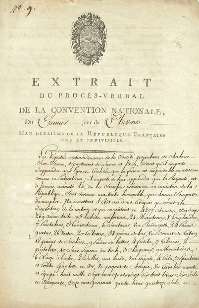 null NATIONAL CONVENTION. P.S. by Jean Bassal, Philippe-Charles Goupilleaude Montaigu,...