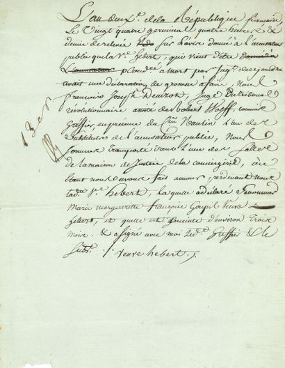 null Marie-Marguerite-Françoise Goupil, Mme HÉBERT (1756-guillotinée 1794) femme...
