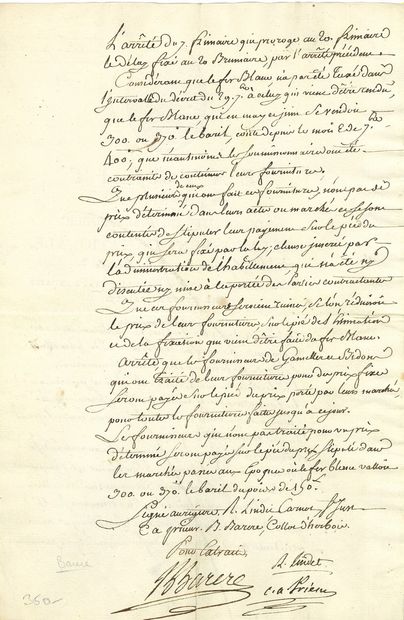 null COMITÉ DE SALUT PUBLIC.4 P.S., an II (mars-juin 1794) ; 1 ou 2 pages in-fol....