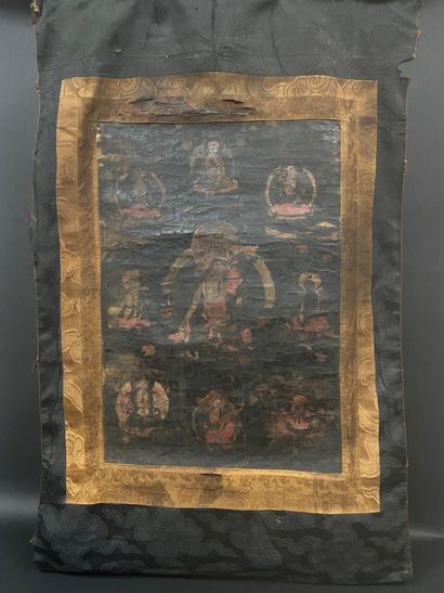 null Tanghka

Polychrome painting on canvas representing in its center Tara surrounded...