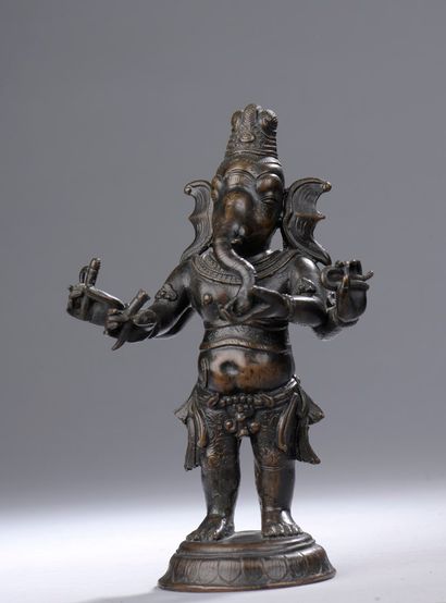 INDE - Début XXe siècle 
Statuette de Ganesh...