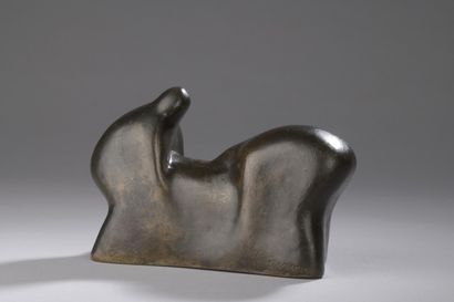 null BAIZERMAN Saul, 1889-1957

Two figures

bronze with brown patina (small traces...