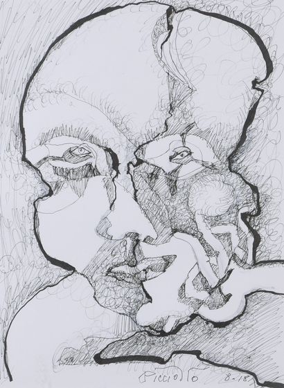 null PICCIOTTO Simone, born in 1930

Face, 8-18

black ink on paper

signed and dated...