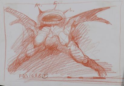 null STAROWIEYSKI Franciszek, 1930-2009

Mel, 88

dessin au crayon rouge sur papier

monogramme...