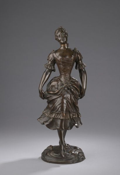 null KINSBURGER Sylvain, 1855-1935

Danseuse

bronze à partine brune (traces d’oxydations...
