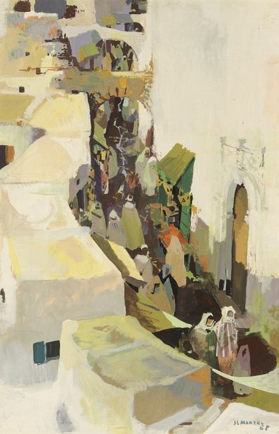null MANTEL Jean-Gaston, 1914-1995

View of a souk, 1968

oil on canvas mounted on...