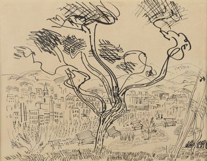 null DUFY Raoul, 1877-1953

Tree in front of a village in the South of France

pen...