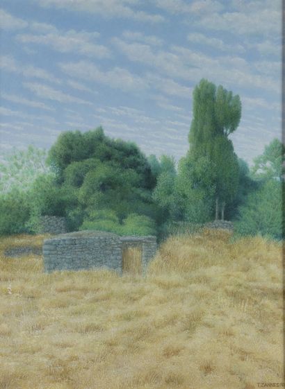 null TZANNES George, XXth century

Ruins, 1981

oil on panel (small lacks)

signed...
