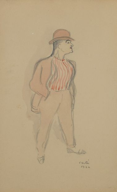 null VERTÈS Marcel, 1895-1961

Projets de costumes, 1922

5 dessins au crayon noir...