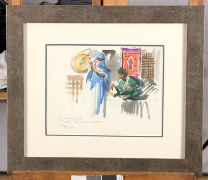 null PREKAS Paris, 1926-1999

Woman and child in Fes, 1987

watercolor and gouache

signed,...