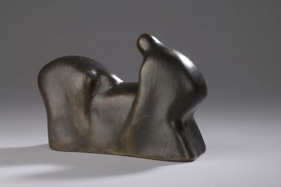 null BAIZERMAN Saul, 1889-1957

Two figures

bronze with brown patina (small traces...