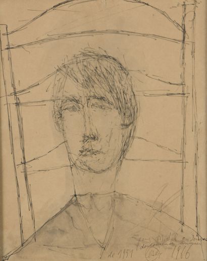 null CÉSAR, 1921-1998

Portrait of a Man with a Chair - Head Studies

black ink and...