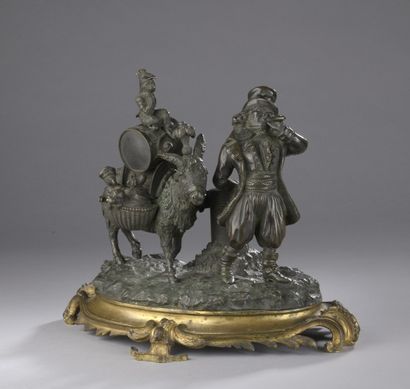 null ANONYMOUS 19th century in the taste of FRATIN

Saltimbanque and his menagerie

bronze...