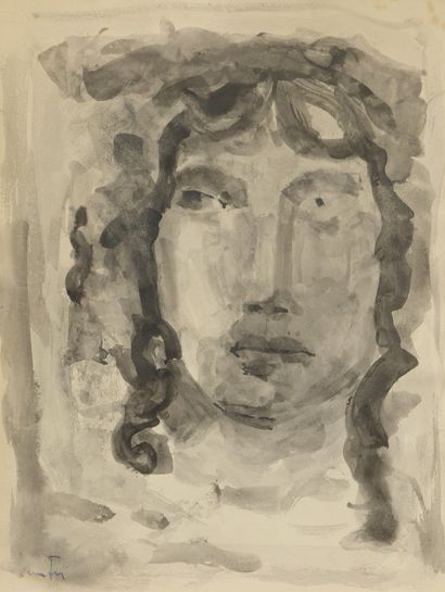 null FINI Leonor, 1907-1996

Face of a woman

black ink wash on paper (some stains)

signed...