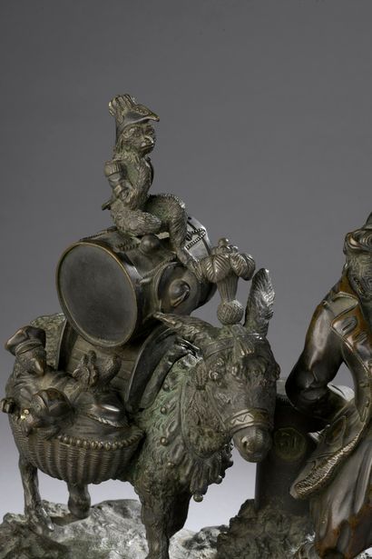 null ANONYMOUS 19th century in the taste of FRATIN

Saltimbanque and his menagerie

bronze...