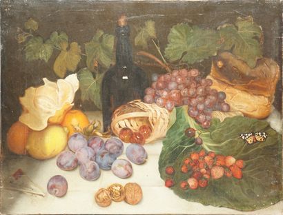 DEHAUSSY Adèle, 1823-1907 
Fruits sur une...